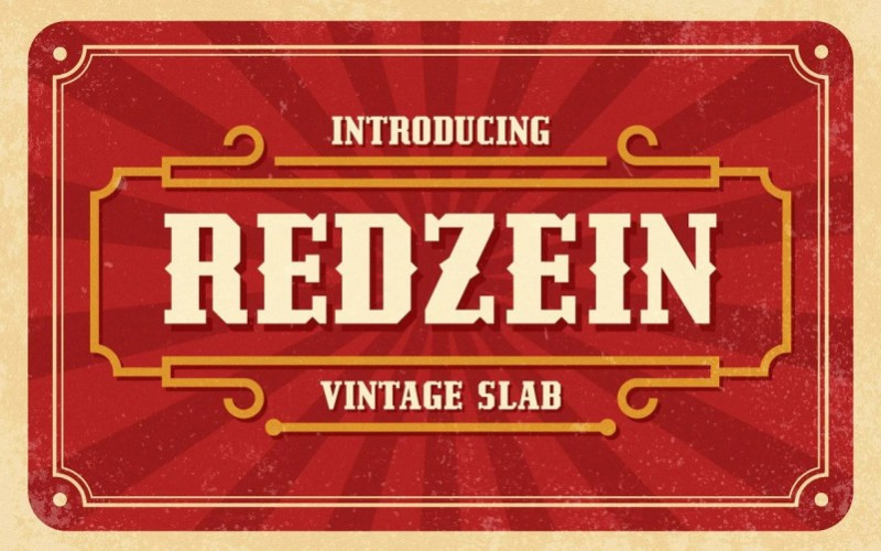 Redzein Display Font