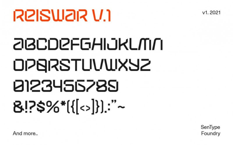 Reiswar Display Font