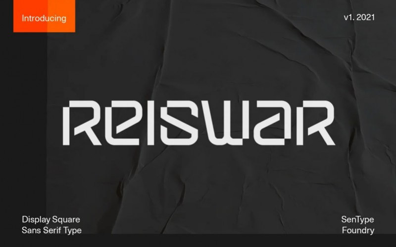 Reiswar Display Font