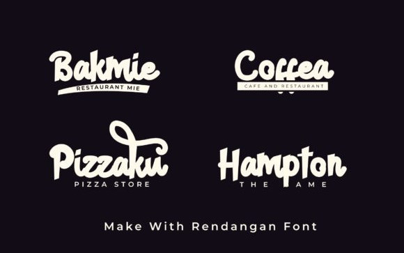 Rendangan Script Font