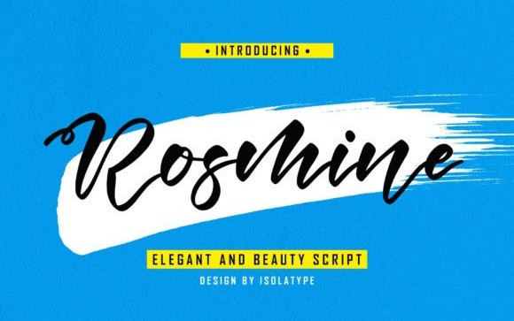 Rosmine Script Font