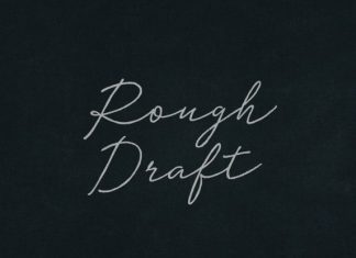 Rough Draft Handwritten Font
