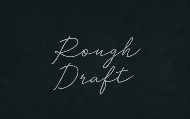 Rough Draft Handwritten Font