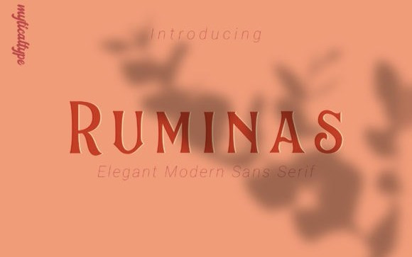 Ruminas Display Font