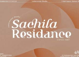 Sachila Residance Serif Font