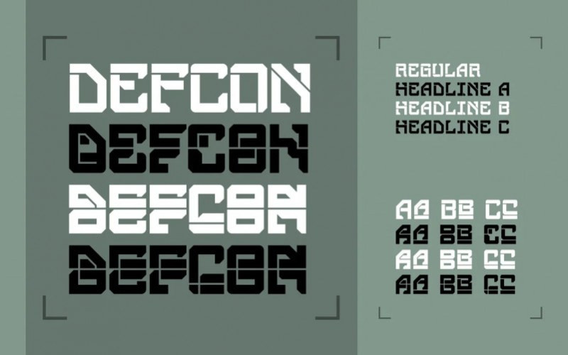 SB Defcon Display Font