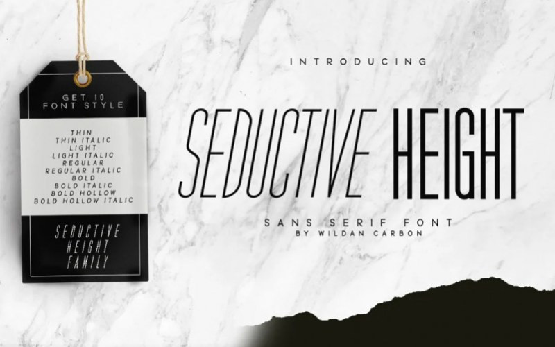 Seductive Height Sans Serif Font