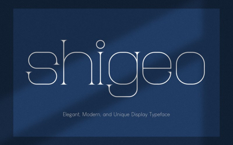 SHIGEO Serif Font