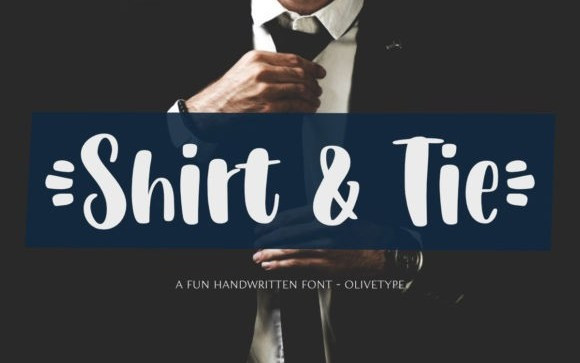 Shirt & Tie Display Font