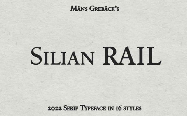 Silian Rail Serif Font