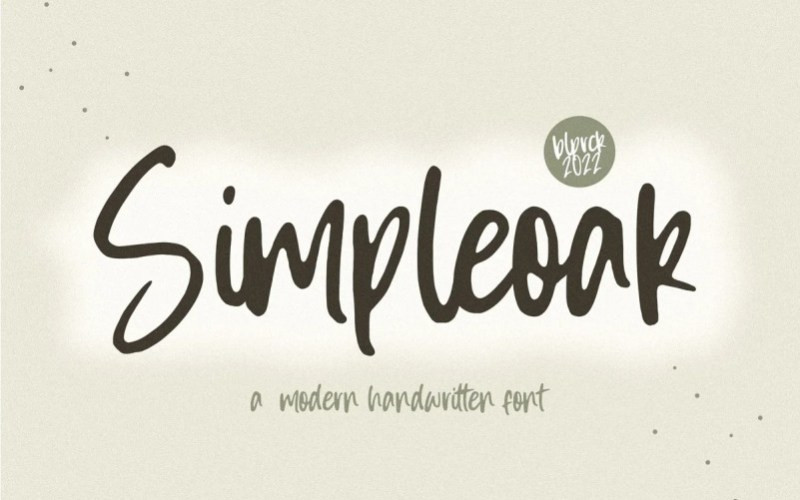 Simpleoak Script Font