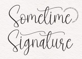 Sometime Signature Script Font