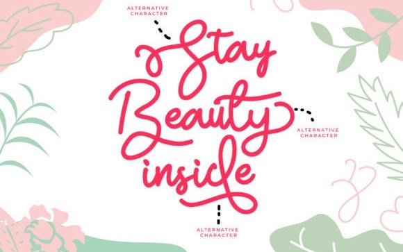 Stay Beauty Inside Script Font