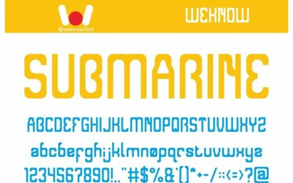 Sub Marine Sans Serif Font