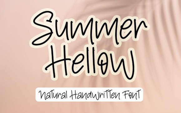Summer Hellow Handwritten Font