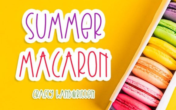 Summer Macaron Display Font