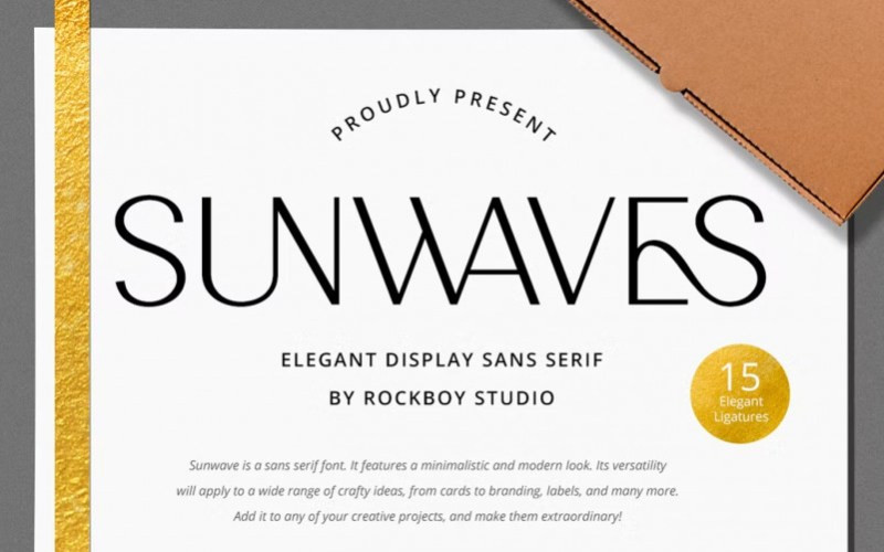 Sunwaves Sans Serif Font