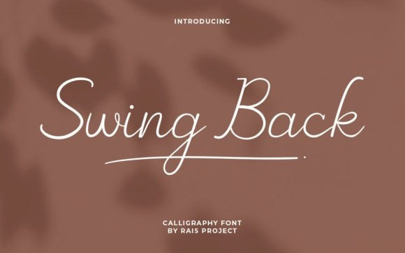 Swing Back Script Font