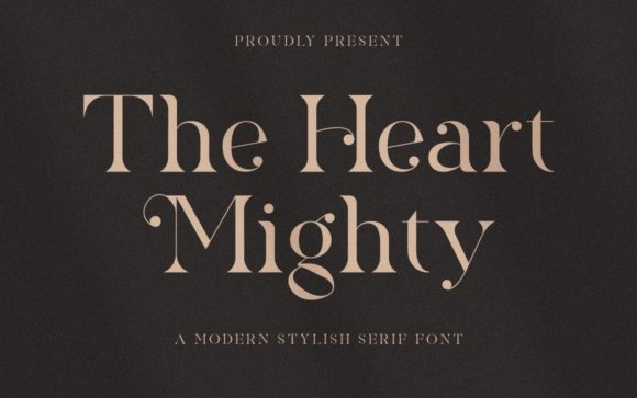 The Heart Mighty Serif Font