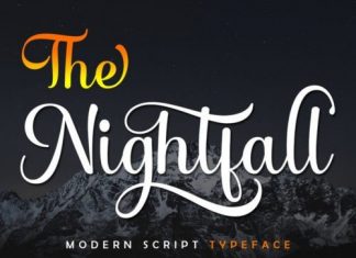 The Nightfall Calligraphy Font