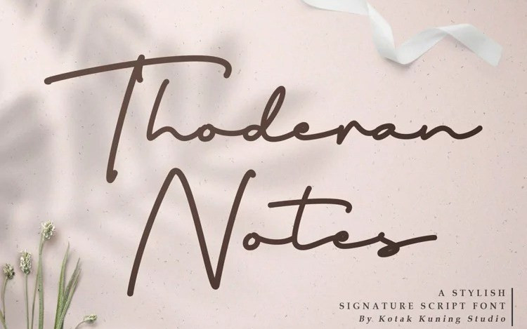 Thoderan Notes Handwritten Font