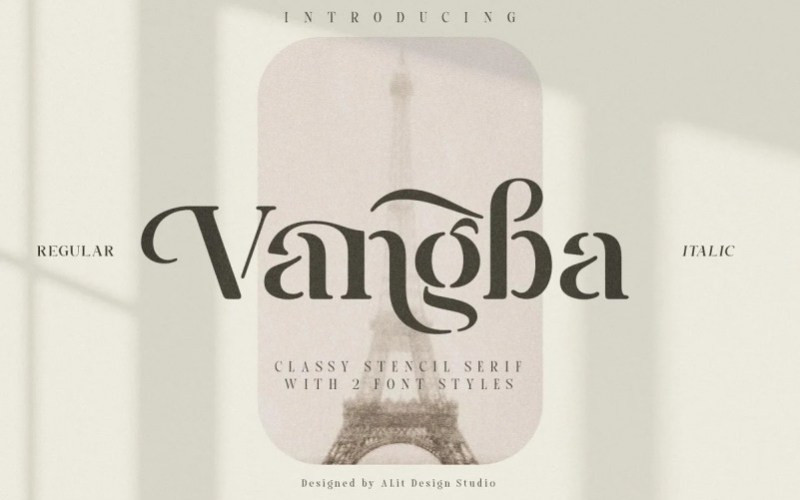 Vangba Serif Font