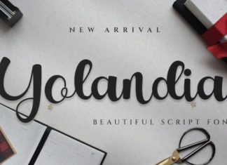 Yolandia Script Font