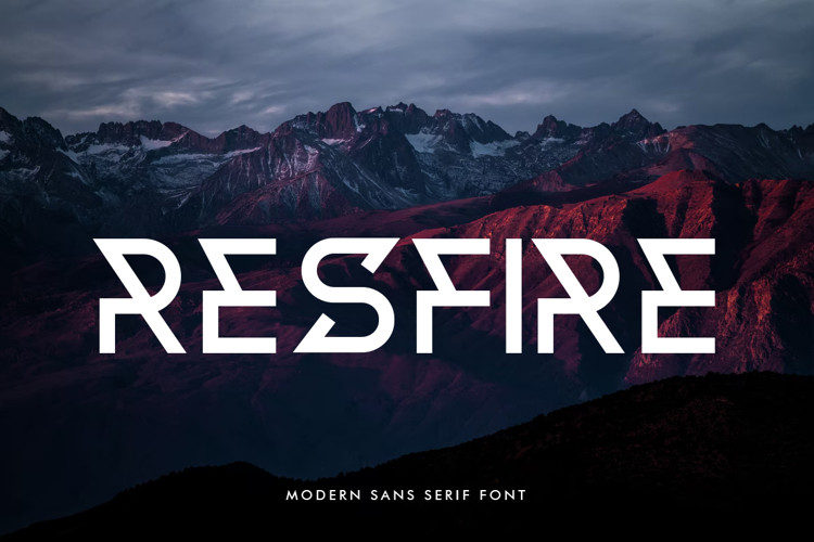 Resfire Display Font