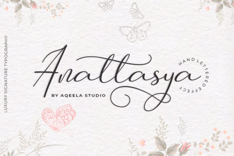 Anattasya Calligraphy Font