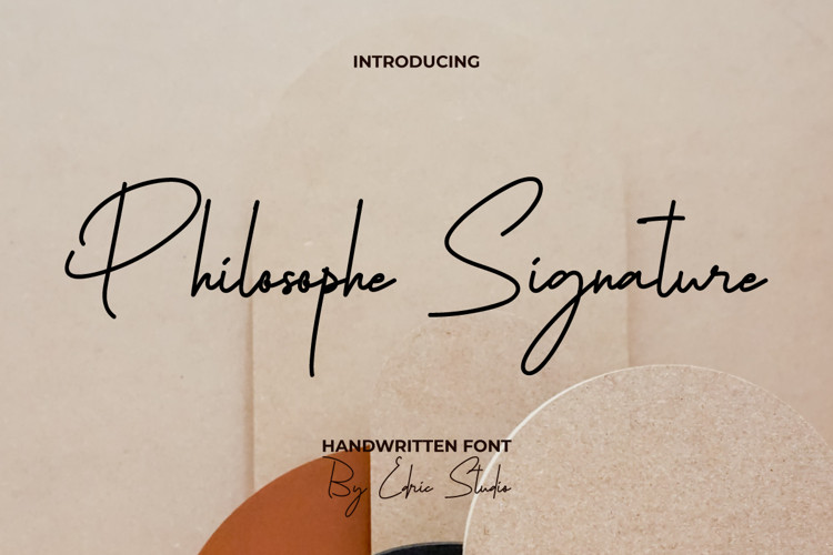 Philosophe Signature Font