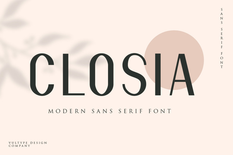 Closia Sans Serif Font