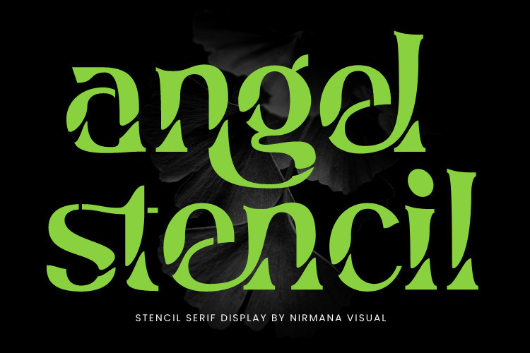 Angel Stencil Serif Font