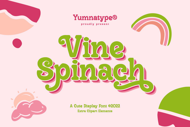 Vine Spinach Display Font