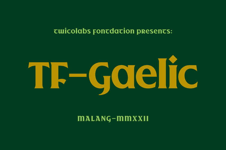 TF - Gaelic Serif Font