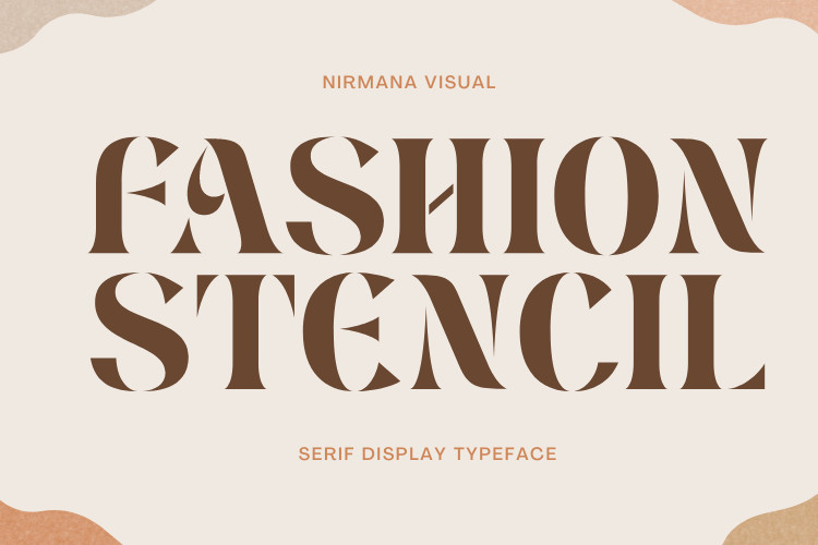 Fashion Stencil Serif Font