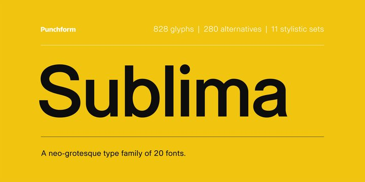 Sublima Sans Serif Font