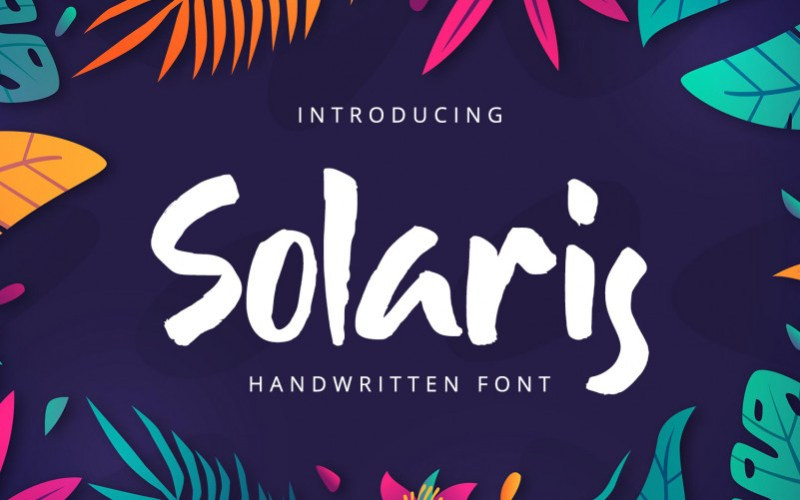 Solaris Brush Font