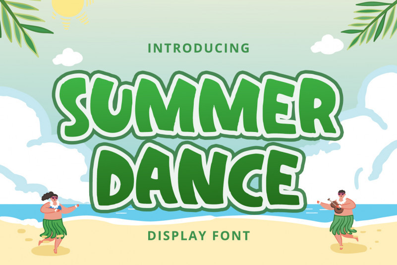 Summer Dance Display Font