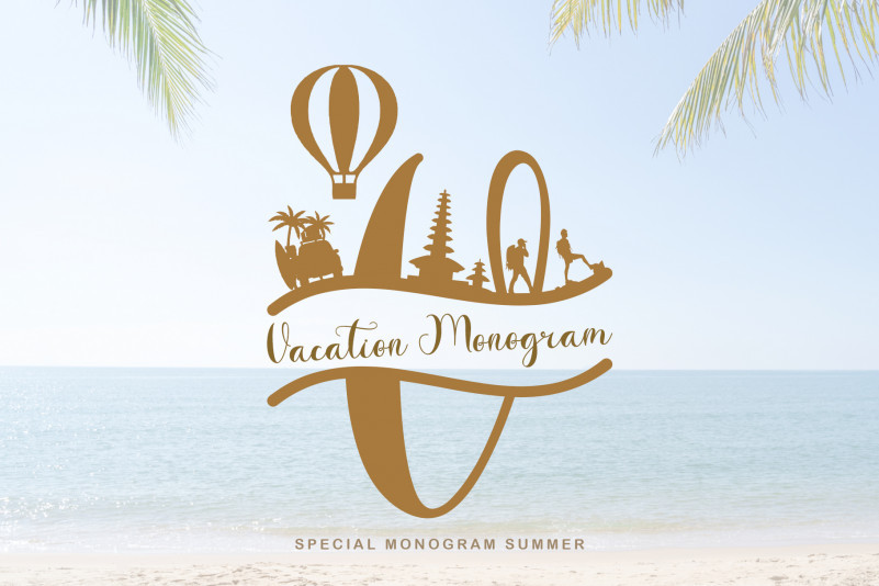 Vacation Monogram Script Font