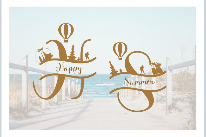 Vacation Monogram Script Font