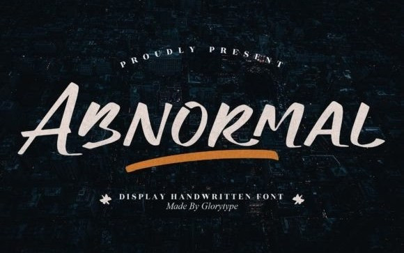 Abnormal Script Font