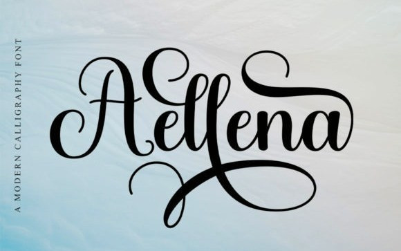 Aellena Calligraphy Font