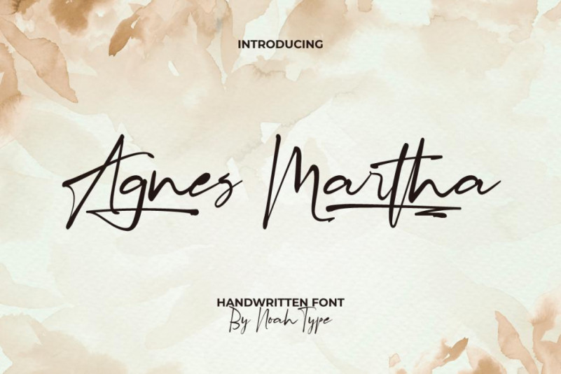 Agnes Martha Handwritten Font