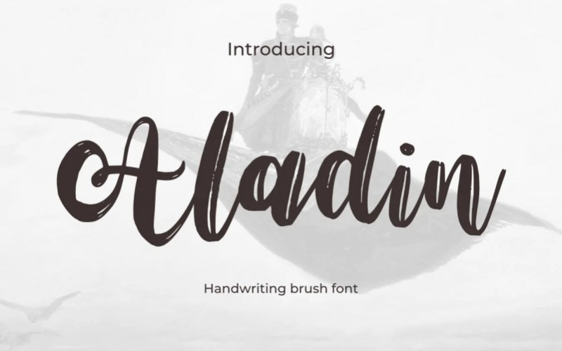 Aladin Script Font