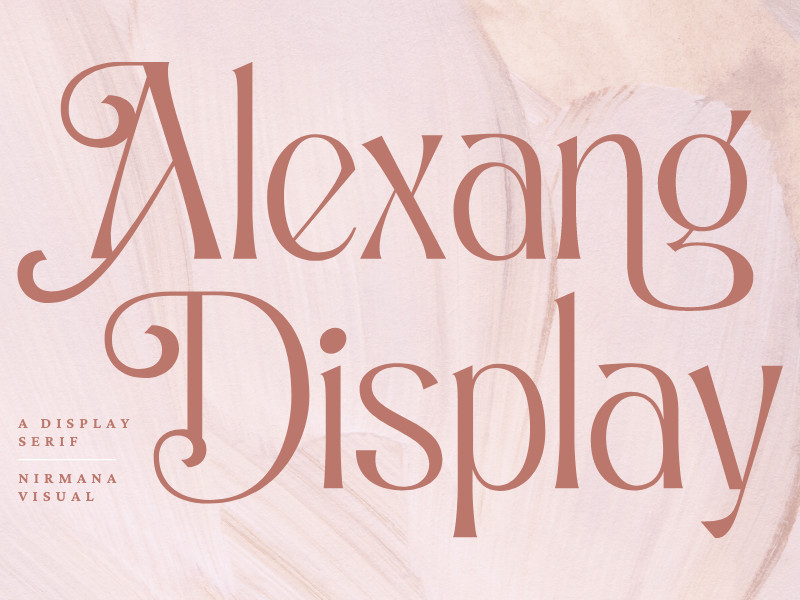 Alexang Display Font