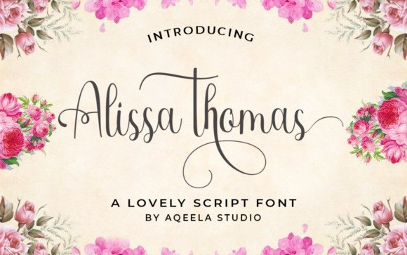 Alissa Thomas Script Font