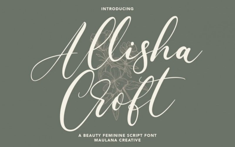 Allisha Croft Handwritten Font