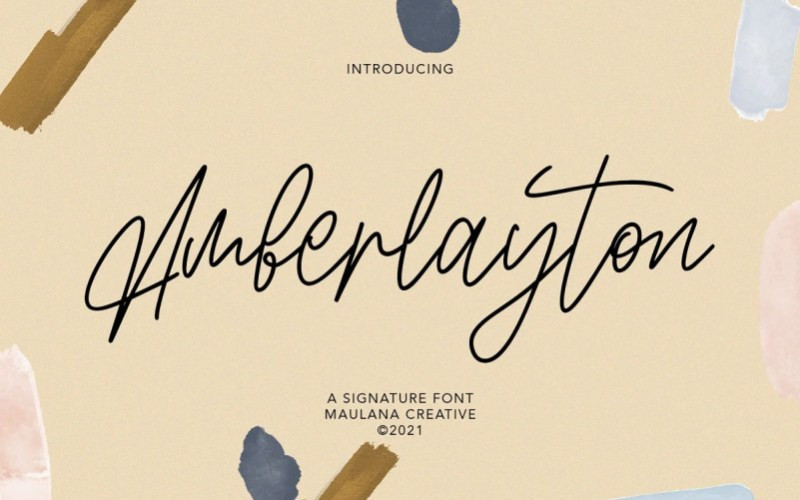 Amberlayton Handwritten Font