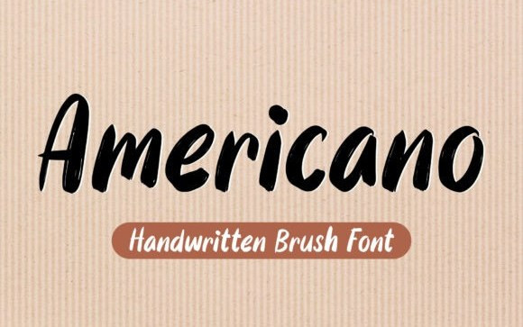 Americano Brush Font