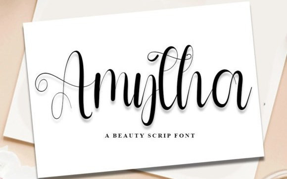 Amytha Calligraphy Font